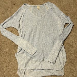 Free People Waffle Top